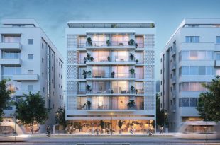 פרויקט מגורים מילאן בן יהודה תל אביב, הדמיית חוץ פרונטלית